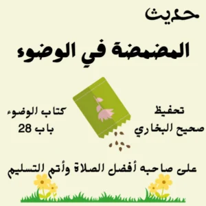 كتاب الوضوء صحيح البخاري