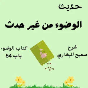 شرح كتاب الوضوء صحيح البخاري