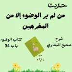 شرح صحيح البخاري كتاب الوضوء