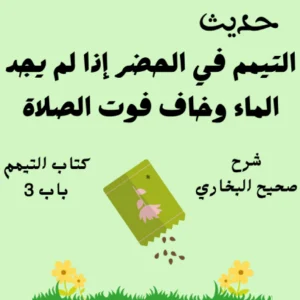 شرح صحيح البخاري كتاب التيمم